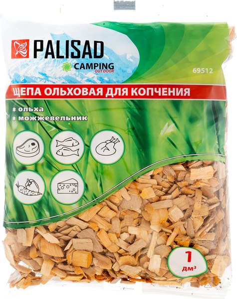 Щепа для копчения Palisad Ольховая с можжевельником / 69512 - фото