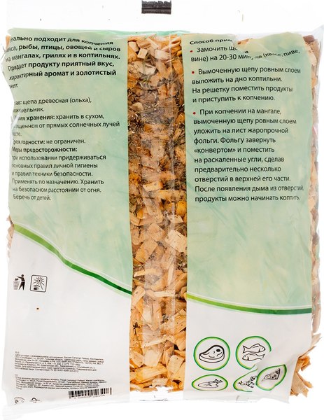 Щепа для копчения Palisad Ольховая с можжевельником / 69512