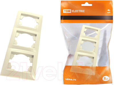 Рамка для выключателей и розеток TDM Лама SQ1815-0134