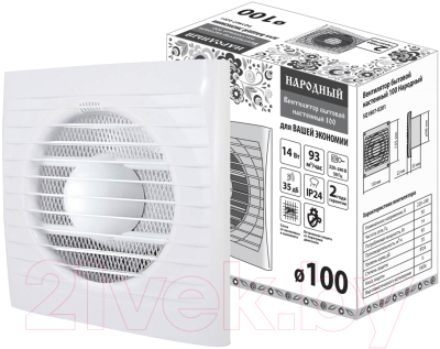 Вентилятор накладной TDM 100 Народный (SQ1807-0201)