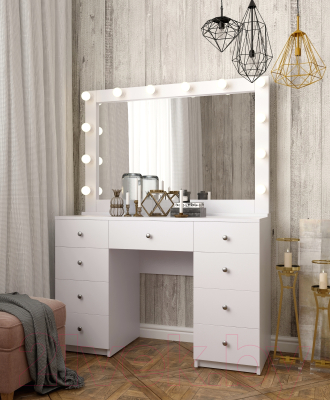 Туалетный столик с зеркалом Мир Мебели SV-05 с подсветкой