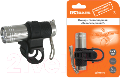 Фонарь для велосипеда TDM SQ0350-0028