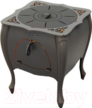 Печь-мангал ТМФ Зухра под казан (черная бронза) - фото