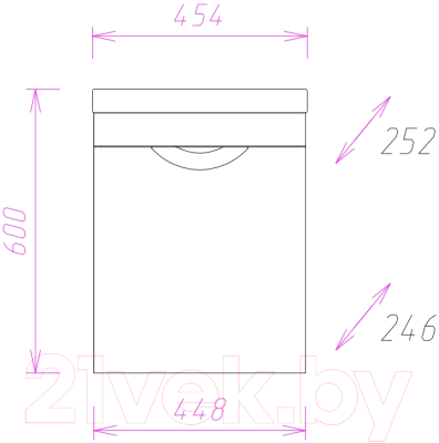 Тумба под умывальник Onika Комо 45.01 (104507)