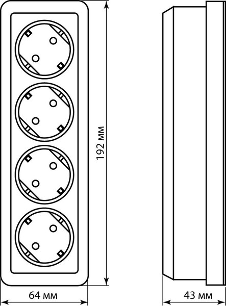 Розетка TDM Ладога SQ1801-0130