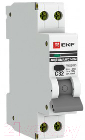 Дифференциальный автомат EKF АВДТ-63М 16А/30мА / DA63M-16-30