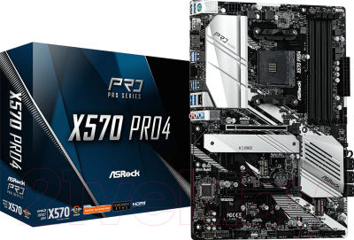 Материнская плата AsRock X570 Pro4 - фото