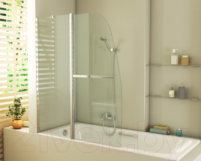 Стеклянная шторка для ванны Grossman GR-100/2
