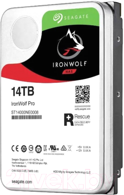 Жесткий диск Seagate IronWolf Pro 14TB (ST14000NE0008) - фото