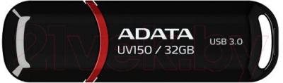 Usb flash накопитель A-data DashDrive UV150 Black 32GB (AUV150-32G-RBK) - фото