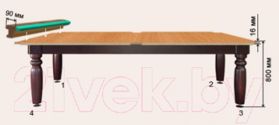 Бильярдный стол РуптуР Юниор / 250.00.07