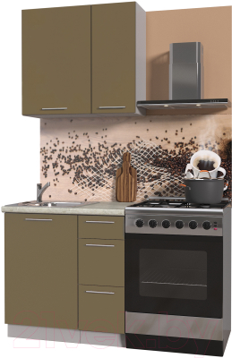 Готовая кухня Интерлиния Мила Пластик 0.8 А - фото