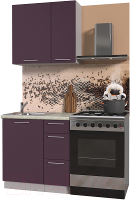 Готовая кухня Интерлиния Мила Пластик 0.8 А - фото