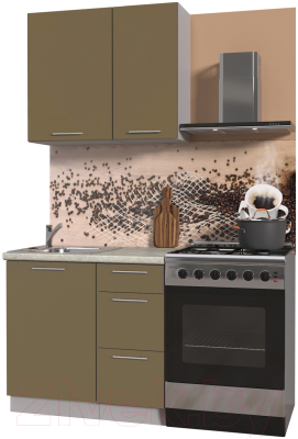 Готовая кухня Интерлиния Мила Пластик 0.9 А - фото