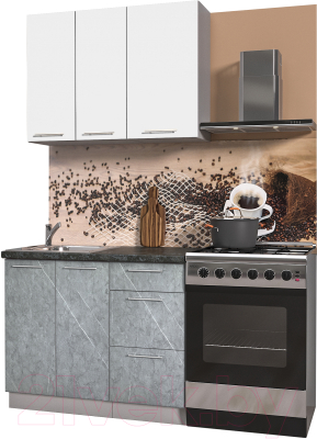 Кухонный гарнитур Интерлиния Мила Пластик 1.0 А - фото
