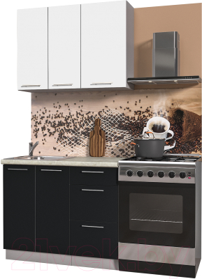Готовая кухня Интерлиния Мила Пластик 1.0 А - фото