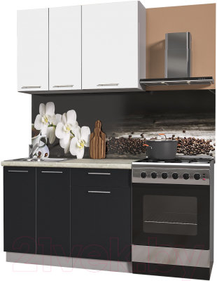 Готовая кухня Интерлиния Мила Пластик 1.1 А - фото
