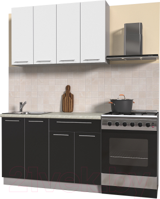 Готовая кухня Интерлиния Мила Пластик 1.2 А - фото