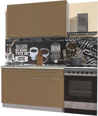 Готовая кухня Интерлиния Мила Пластик 1.3 А - фото