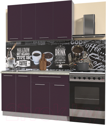 Готовая кухня Интерлиния Мила Пластик 1.3 А - фото