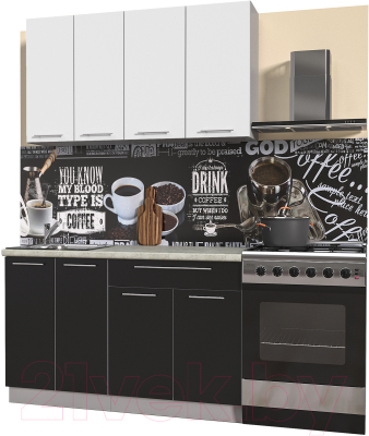 Готовая кухня Интерлиния Мила Пластик 1.3 А - фото