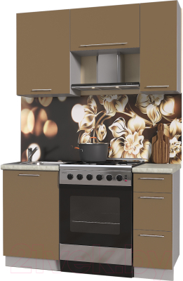 Готовая кухня Интерлиния Мила Пластик 1.4 А - фото