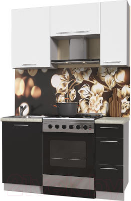 Готовая кухня Интерлиния Мила Пластик 1.4 А - фото