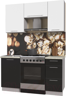 Готовая кухня Интерлиния Мила Пластик 1.5 А - фото