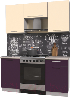 Готовая кухня Интерлиния Мила Пластик 1.6 А - фото