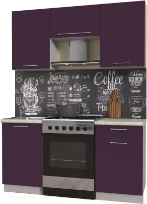 Готовая кухня Интерлиния Мила Пластик 1.6 А - фото