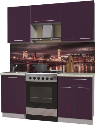 Готовая кухня Интерлиния Мила Пластик 1.7 А - фото