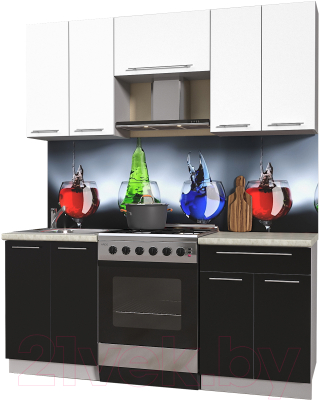 Готовая кухня Интерлиния Мила Пластик 1.8 А - фото