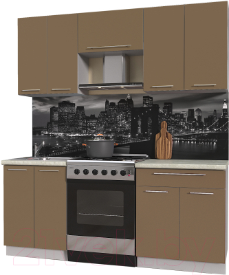 Готовая кухня Интерлиния Мила Пластик 1.9 А - фото