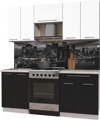 Готовая кухня Интерлиния Мила Пластик 1.9 А - фото