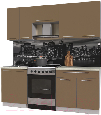 Готовая кухня Интерлиния Мила Пластик 2.0 А - фото