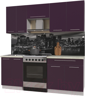 Готовая кухня Интерлиния Мила Пластик 2.0 А - фото