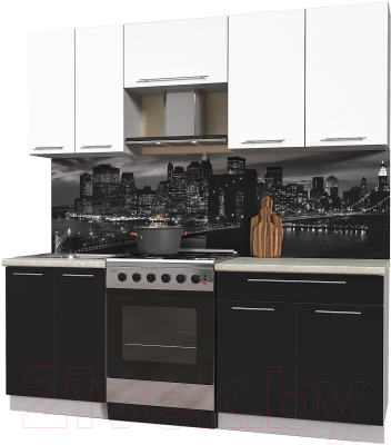 Готовая кухня Интерлиния Мила Пластик 2.0 А - фото