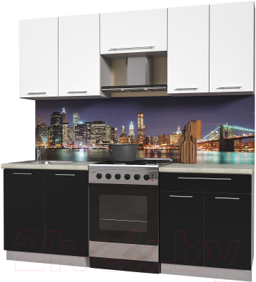 Готовая кухня Интерлиния Мила Пластик 2.1 А - фото