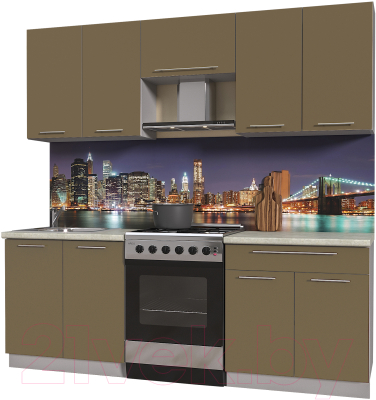 Готовая кухня Интерлиния Мила Пластик 2.2 А - фото