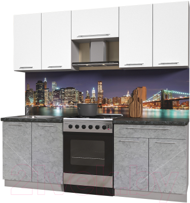 Кухонный гарнитур Интерлиния Мила Пластик 2.2 А