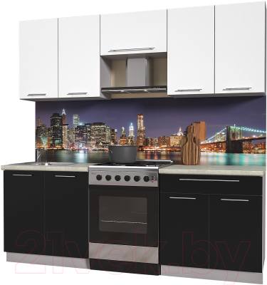 Готовая кухня Интерлиния Мила Пластик 2.2 А - фото