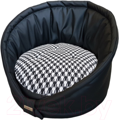 Лежанка для животных AntePrima Tortellino / TORTPELPDPNER02 (черный квадрат) - фото