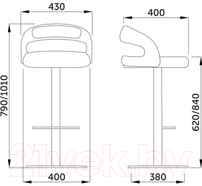 Стул барный AksHome Bruno