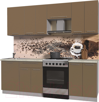 Готовая кухня Интерлиния Мила Пластик 2.3 А - фото