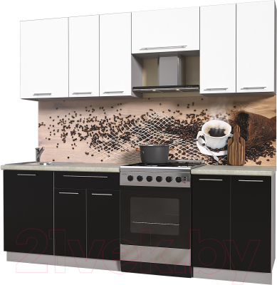 Готовая кухня Интерлиния Мила Пластик 2.3 А - фото