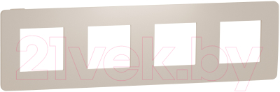Рамка для выключателей и розеток Schneider Electric Unica NU280844 - фото