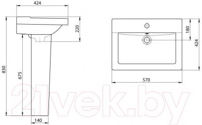 Умывальник Santeri Орион 131108S0011B0
