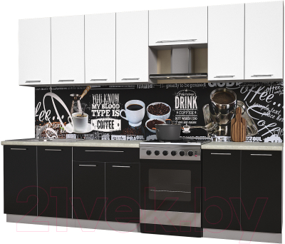 Готовая кухня Интерлиния Мила Пластик 2.8 А - фото