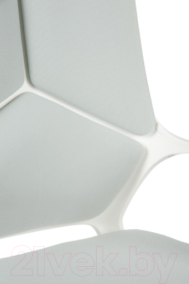 Кресло офисное Norden IQ / CX0898H-0-53 (белый пластик/серая ткань)