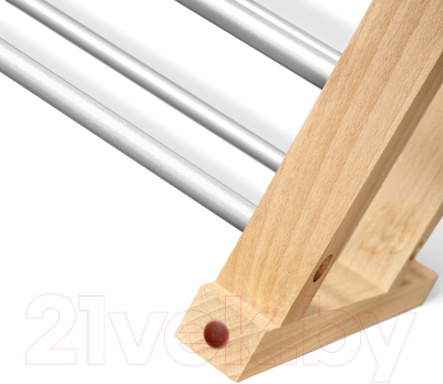 Полка для обуви Sheffilton Альберо SHT-SR9 (прозрачный лак/алюминий)